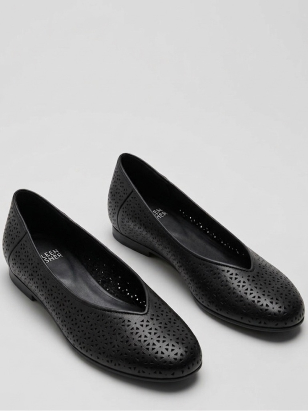 Eileen Fisher Leather Ballet Flats Size 8.5